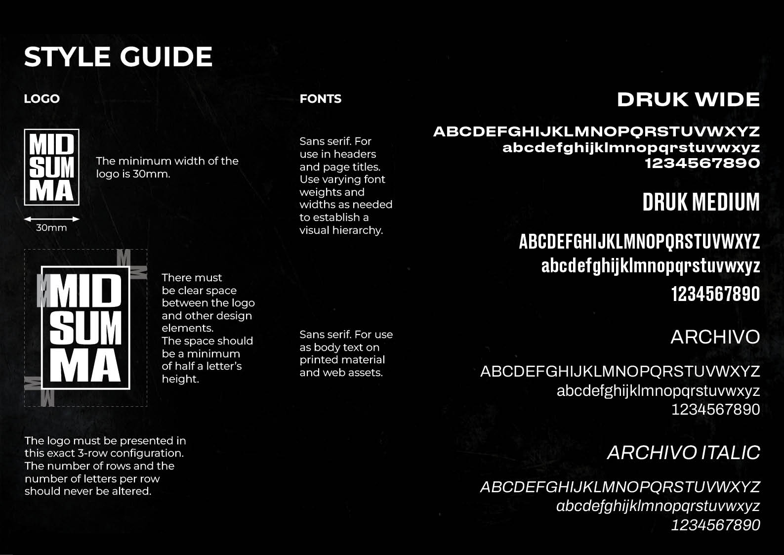 Midsumma style guide