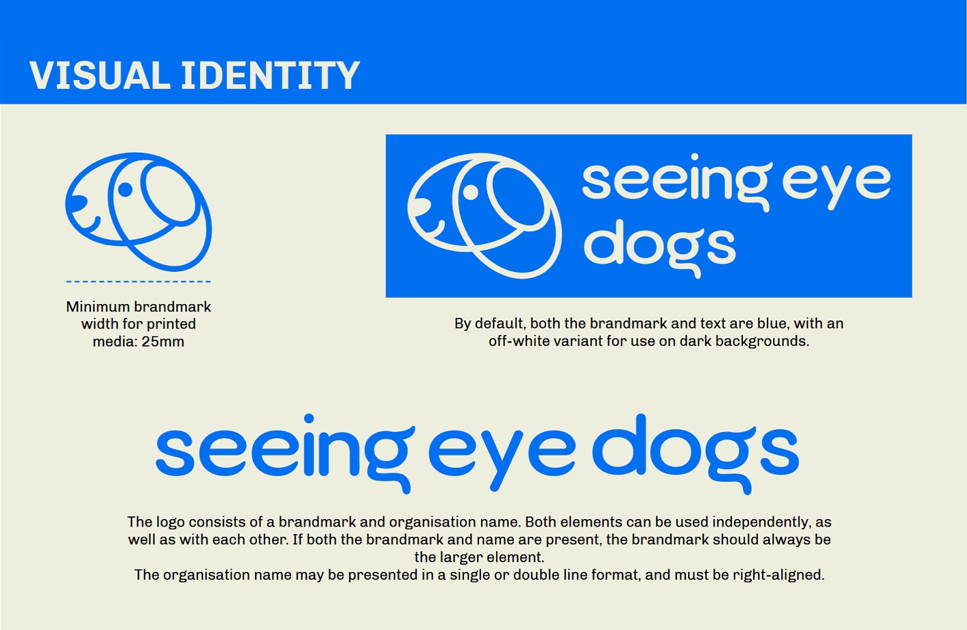 Seeing Eye Dogs style guide