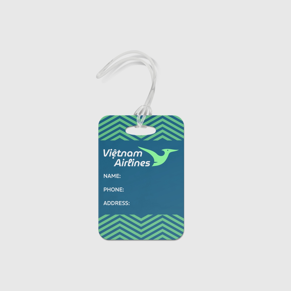 Luggage tag mockup